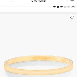 Kate Spade Heart of Gold Bangle Bracelet
